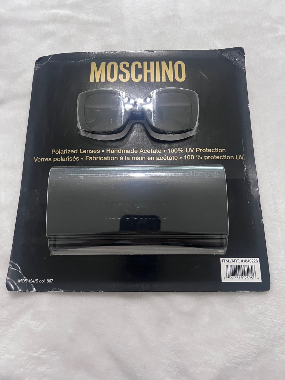 Moschino Women's 54mm Black Sunglasses MOS124-S 807 New!
